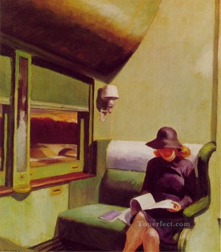 vagón compartimento Edward Hopper Pinturas al óleo
